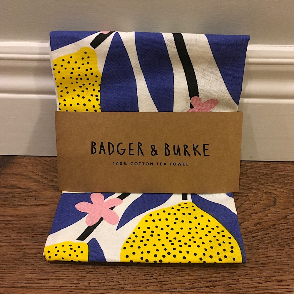Badger and Burke tea towel
